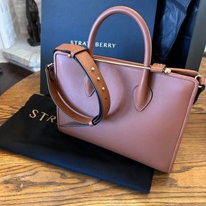 EUC Strathberry Midi tote in Chestnut